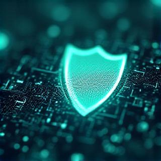 Security concept representing marine data protection